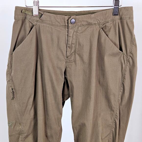 Arc'teryx Konseal Climbing Outdoor Hiking Pant Olive Green | Women's 6 | FLAWS - Picture 13 of 16